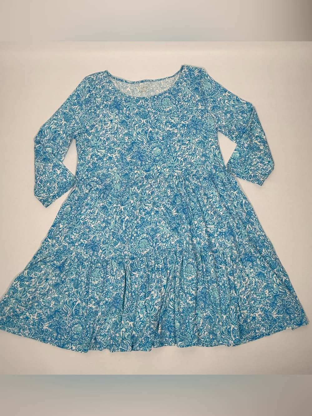 Lilly Pulitzer Geanna Swing Dress Took Me By Sunrise 3/4 Sleeve Dress XXL - Picture 7 of 11